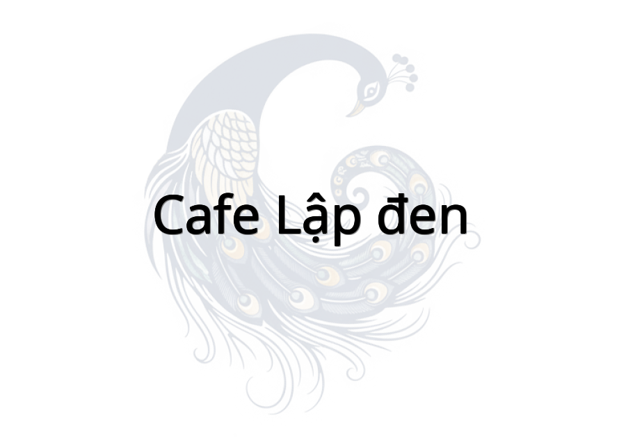 Cafe lập đen