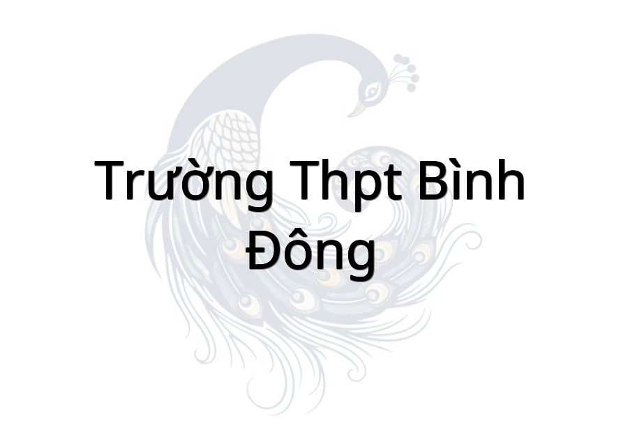 Trường THPT Bình Đông