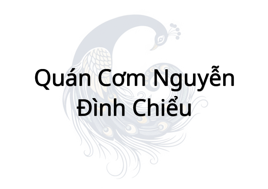 Quán cơm Nguyễn Đình Chiểu