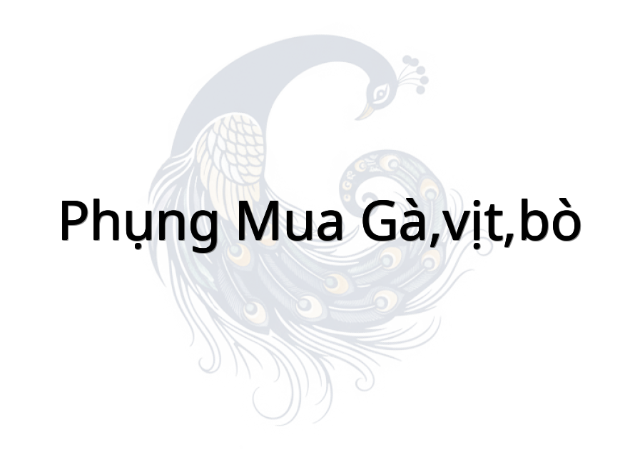 Phụng mua gà,vịt,bò