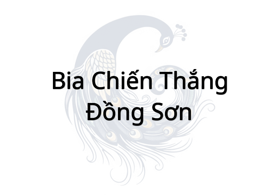 Bia Chiến Thắng Đồng Sơn