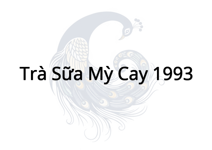 Trà sữa mỳ cay 1993