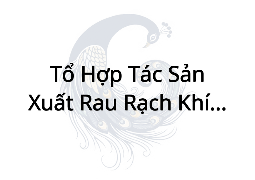 Tổ hợp tác sản xuất rau rạch khí canh Xóm Mới