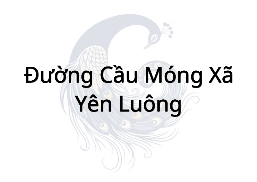 Đường cầu Móng xã Yên luông