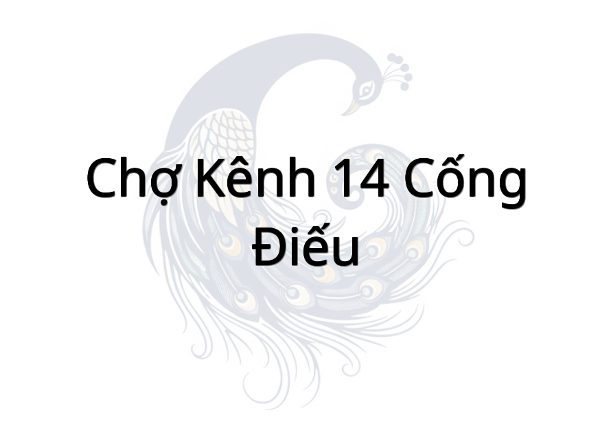 Chợ Kênh 14 Cống Điếu