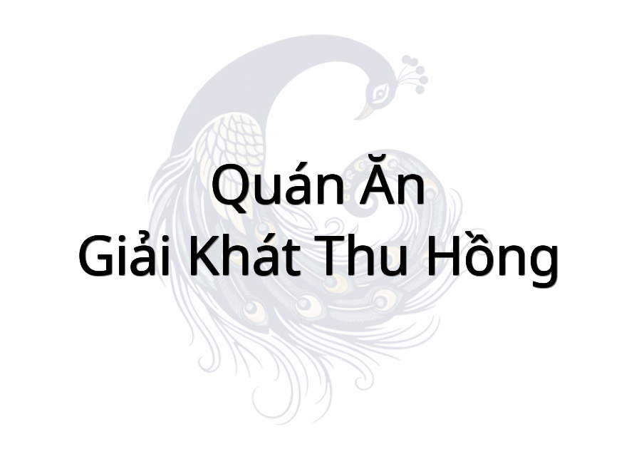 Quán Ăn - Giải Khát Thu Hồng