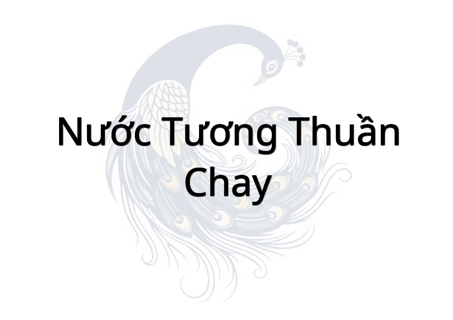 Nước tương Thuần Chay