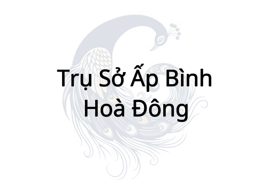 Trụ sở Ấp Bình Hoà Đông