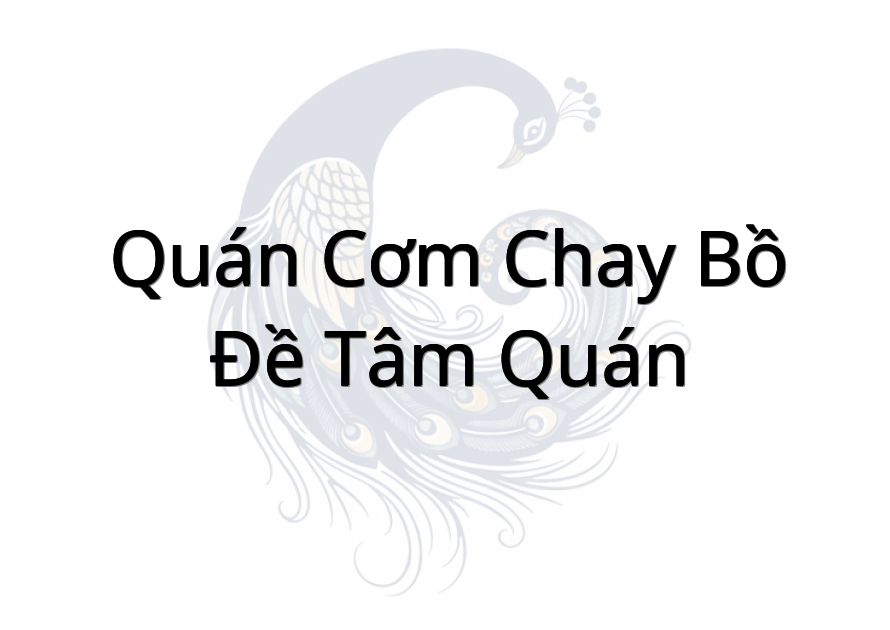 Quán cơm chay Bồ Đề Tâm Quán