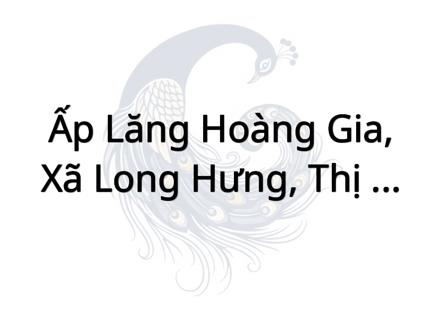 Ấp Lăng Hoàng Gia, xã Long Hưng, Thị Xã Gò Công, Tiền Giang