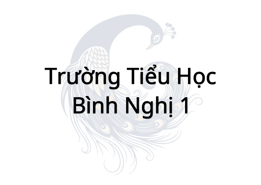 Trường tiểu học Bình Nghị 1