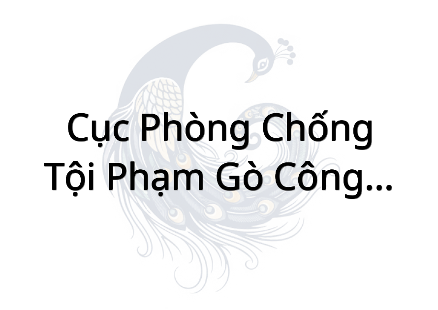 Cục Phòng Chống Tội Phạm Gò Công Đông