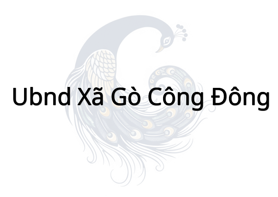 UBND Xã Gò Công Đông