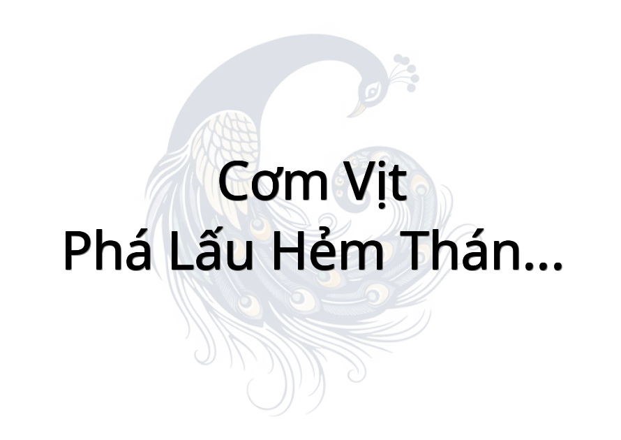 Cơm Vịt-Phá Lấu hẻm Thánh Thất