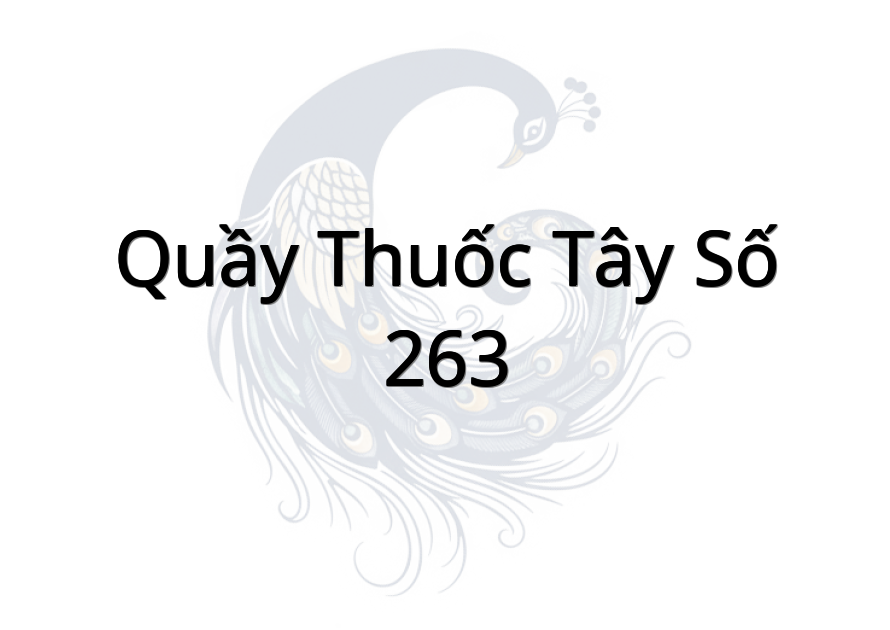 Quầy thuốc tây số 263