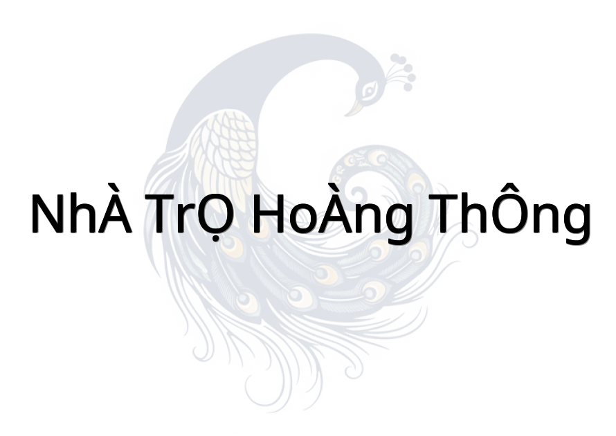 NHÀ TRỌ HOÀNG THÔNG