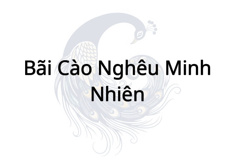 Bãi Cào Nghêu Minh Nhiên