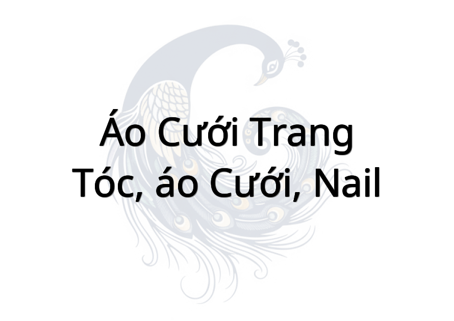 Áo cưới Trang - tóc, áo cưới, nail