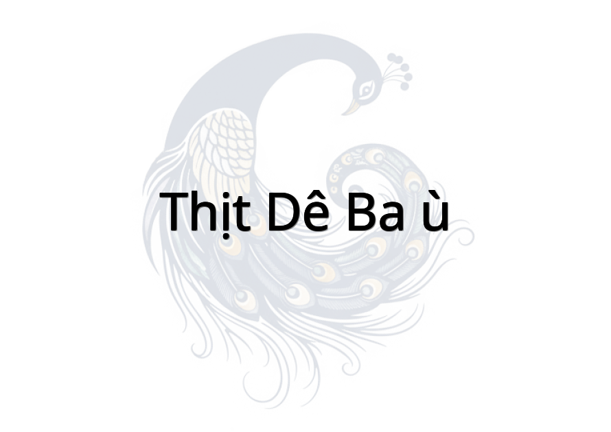 Thịt dê ba ù