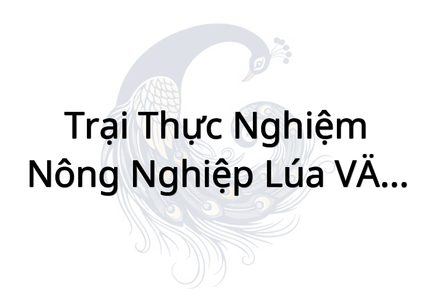 Trại thực nghiệm nông nghiệp lúa Vĩnh Hựu