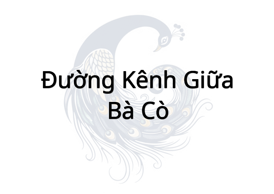 Đường kênh giữa bà Cò
