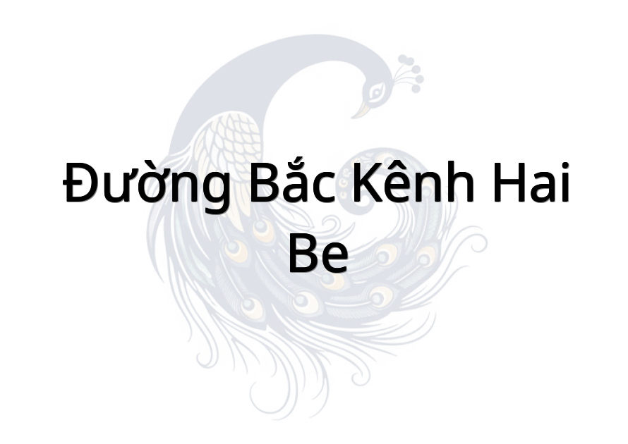 Đường bắc kênh Hai Be
