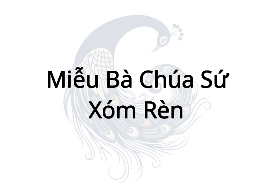 Miễu bà chúa sứ xóm rèn