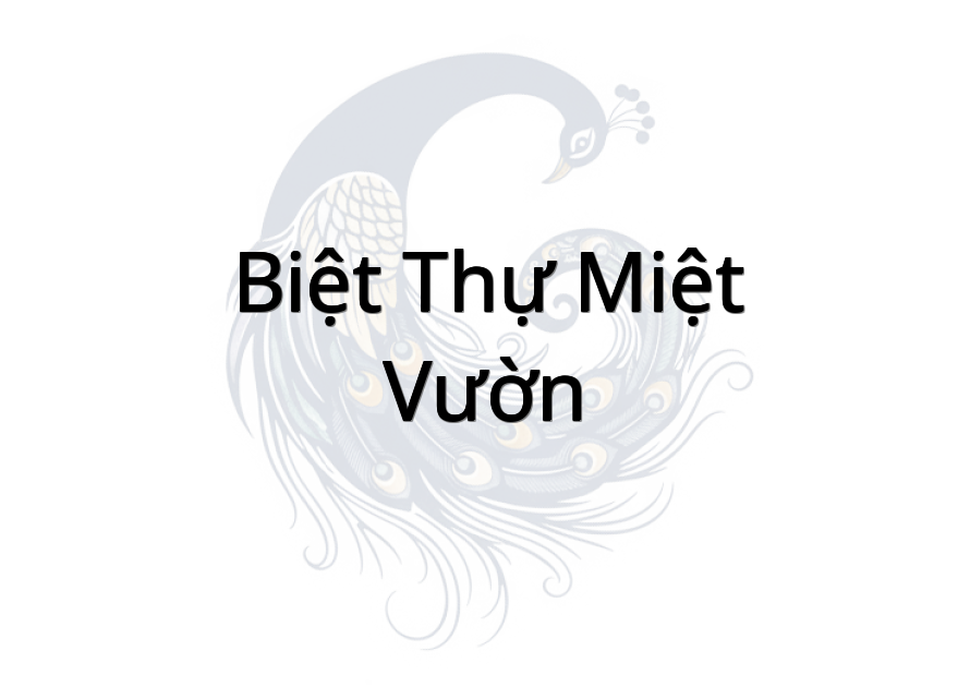 Biệt thự miệt vườn