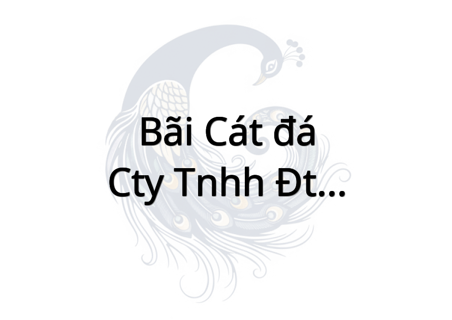 Bãi cát đá - CTY TNHH ĐT - XD - TM & DV THÀNH TÂM