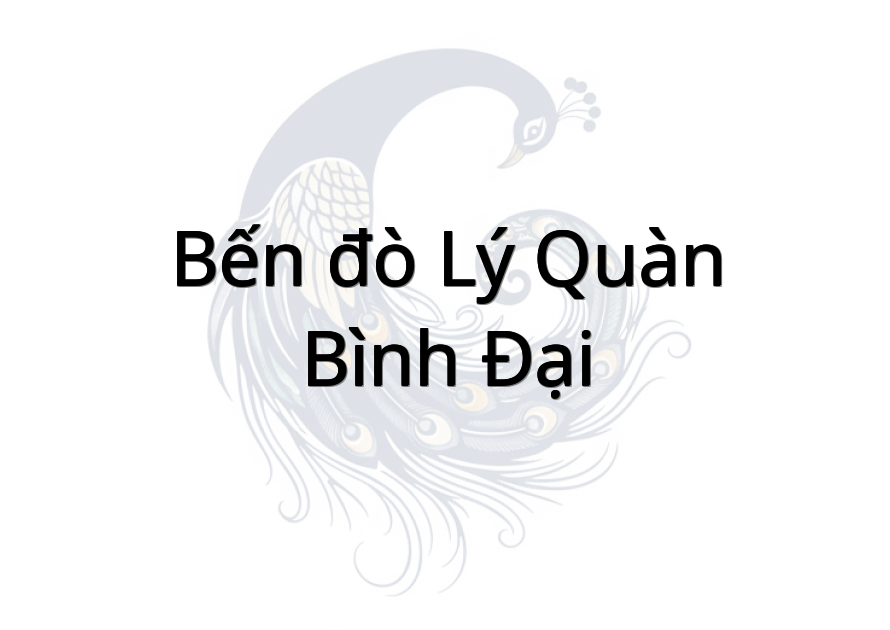 Bến đò Lý Quàn - Bình Đại