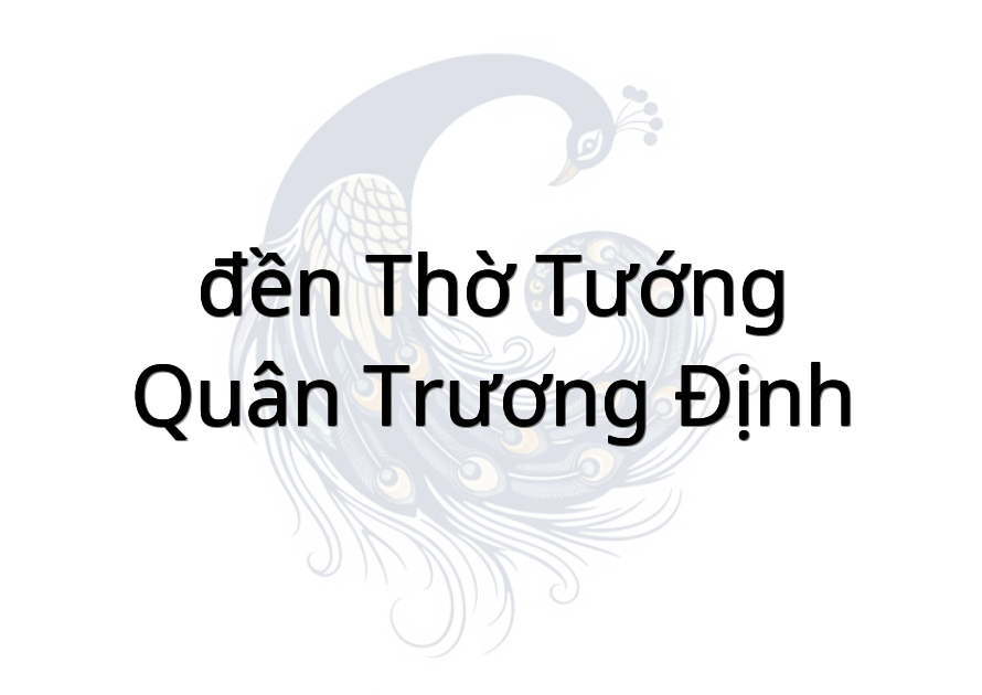 đền thờ tướng quân Trương Định