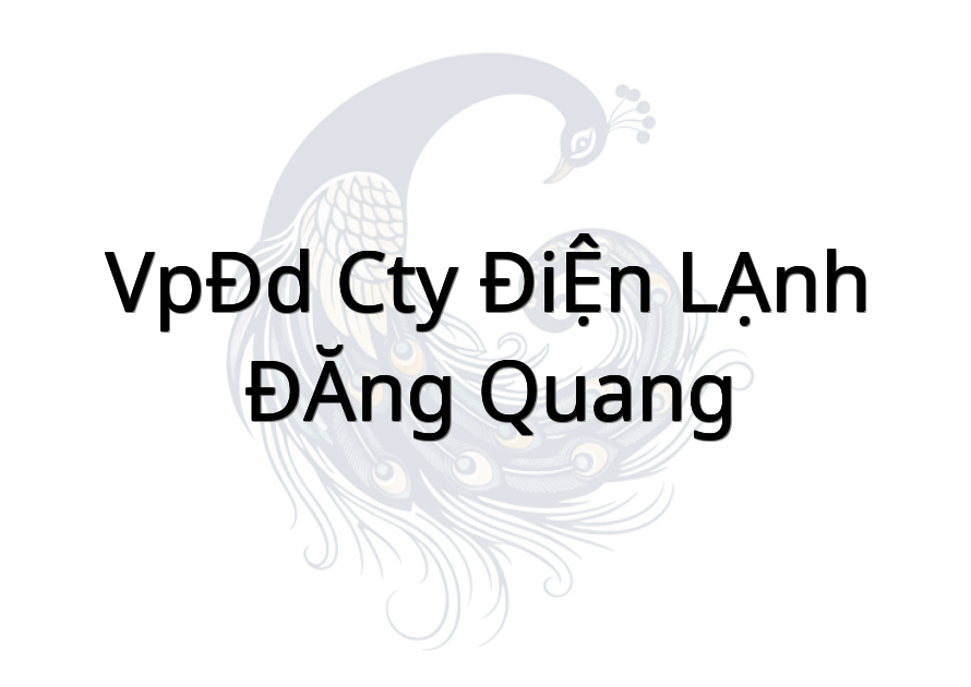 VPĐD CTY ĐIỆN LẠNH ĐĂNG QUANG