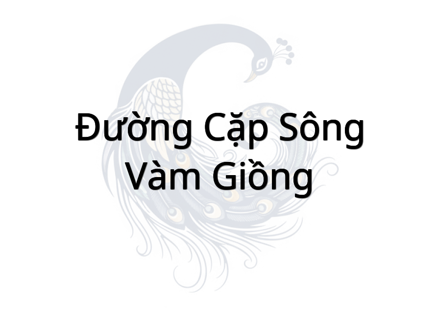 Đường cặp sông Vàm giồng