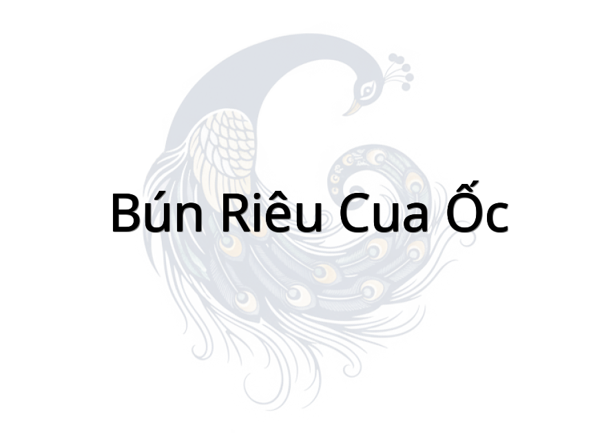 Bún Riêu Cua Ốc