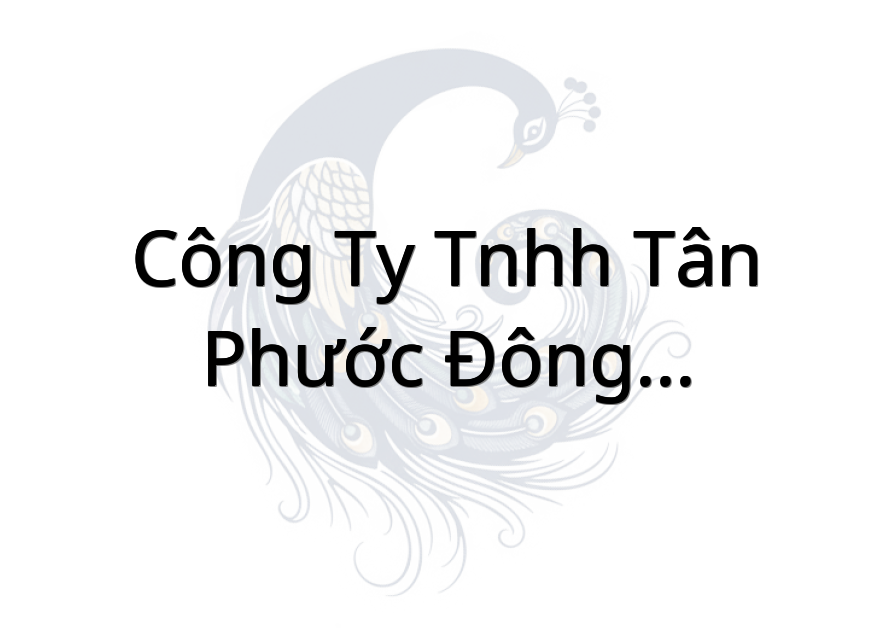 Công ty TNHH Tân Phước Đông Mechatronics & Automation