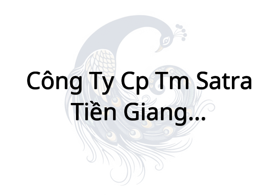 Công Ty Cp Tm Satra Tiền Giang - Phân Xưởng Sản Xuất Nước Đá Gò Công