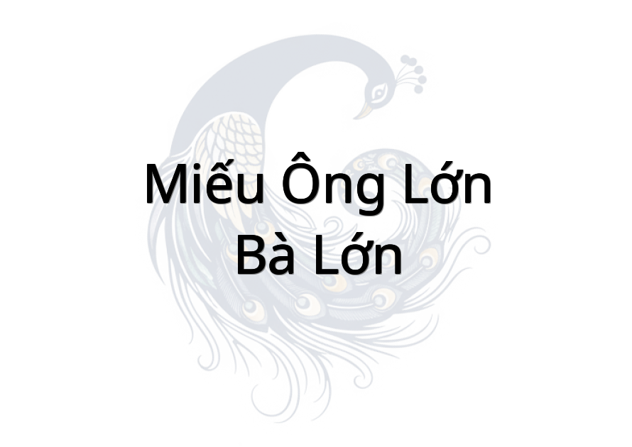 Miếu Ông Lớn - Bà Lớn