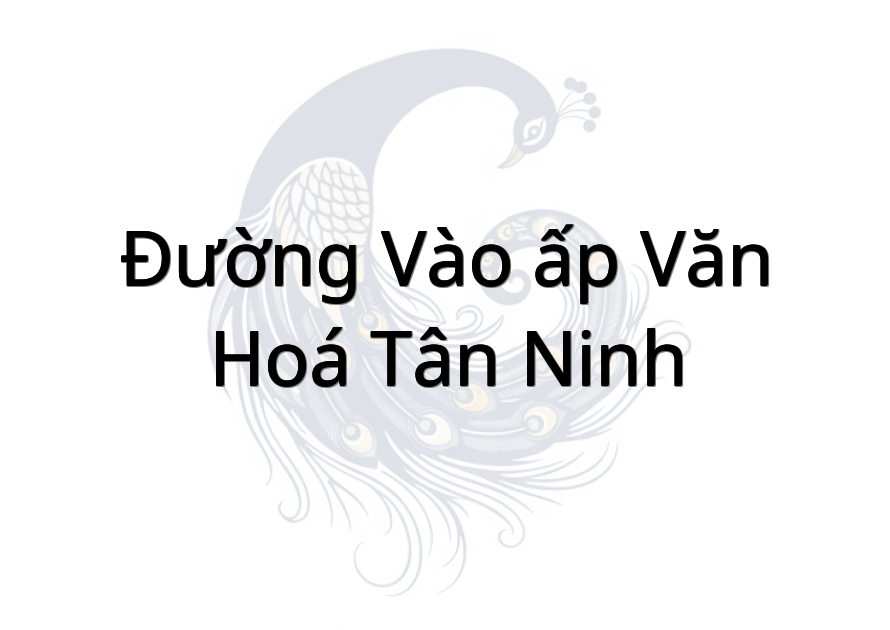 Đường vào ấp văn hoá Tân Ninh