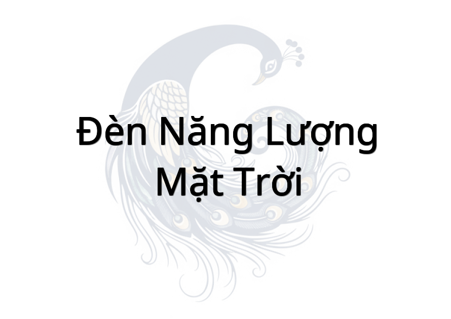 Đèn Năng Lượng Mặt Trời
