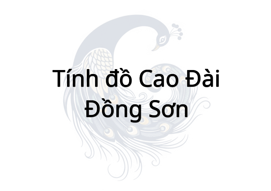 Tính đồ Cao Đài Đồng Sơn