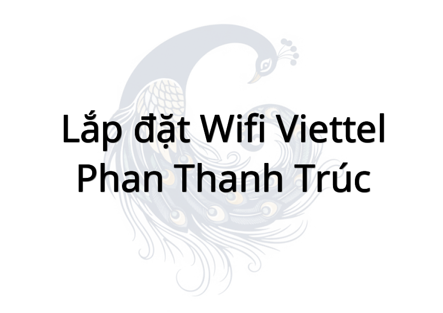 Lắp đặt wifi Viettel Phan Thanh Trúc