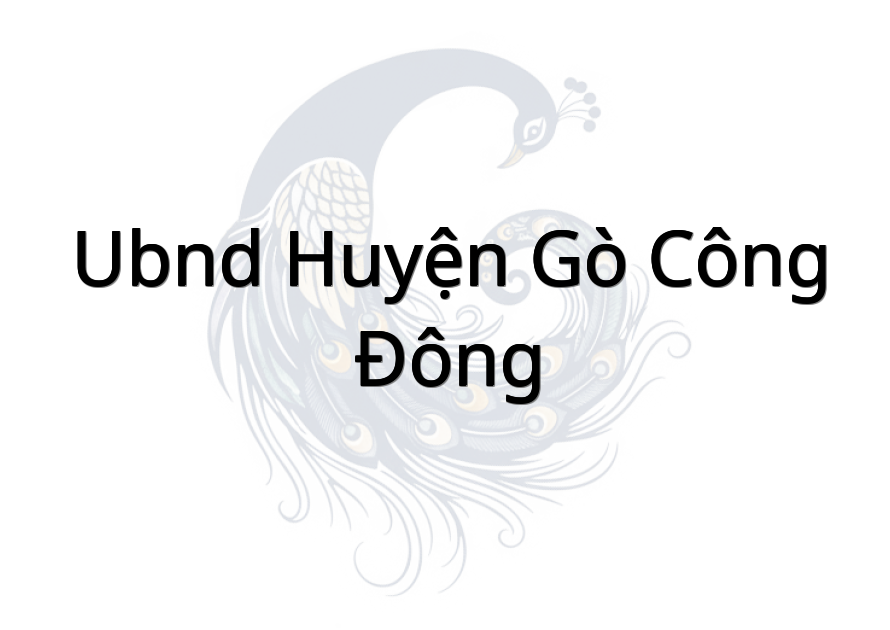 UBND Huyện Gò Công Đông