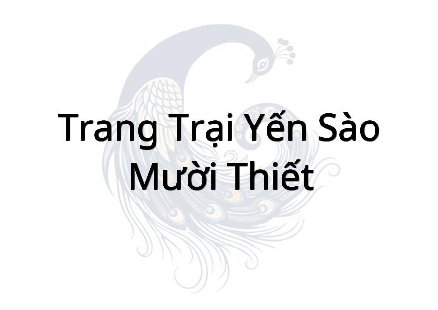 Trang Trại Yến Sào Mười Thiết