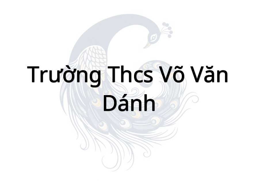 Trường THCS Võ Văn Dánh
