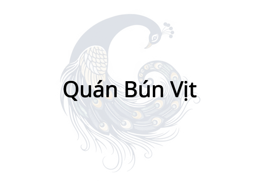 quán bún vịt
