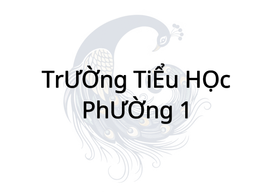 TRƯỜNG TIỂU HỌC PHƯỜNG 1