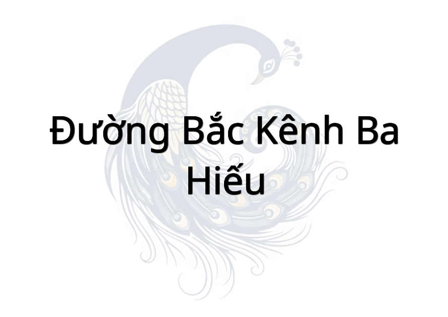 Đường Bắc kênh Ba Hiếu