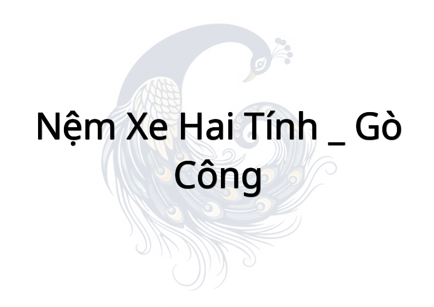 Nệm Xe Hai Tính _ Gò Công