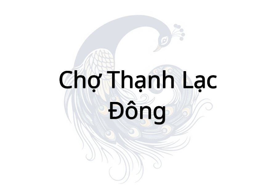 Chợ Thạnh Lạc Đông