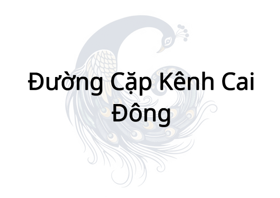 Đường cặp kênh Cai Đông